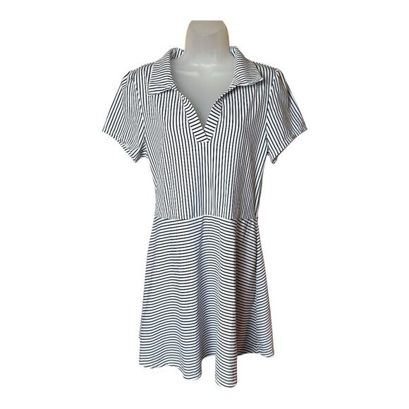 Addison Bay Striped Mini Dress - Black and White - Picture 2 of 9